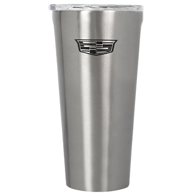 16oz Cadillac Corkcicle Silver Tumbler