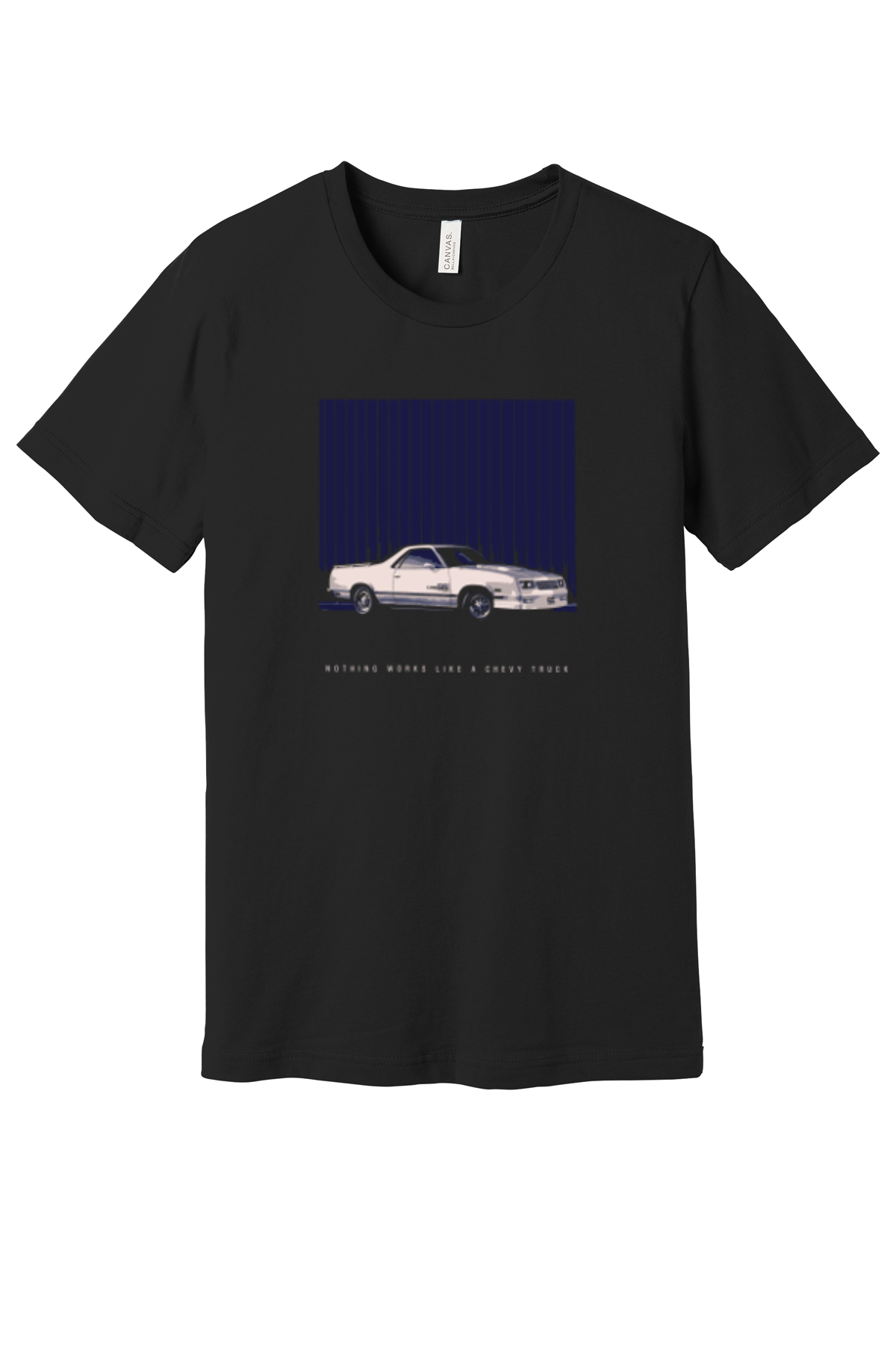 Dark Slate Gray Chevrolet El Camino Stripes Graphic T-Shirt