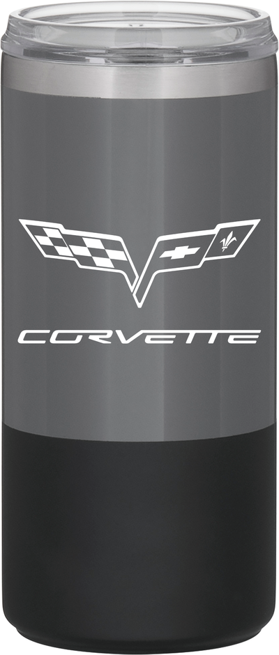 Dark Slate Gray Corvette 16.9oz Steel Thermal Tumbler - C2-C6