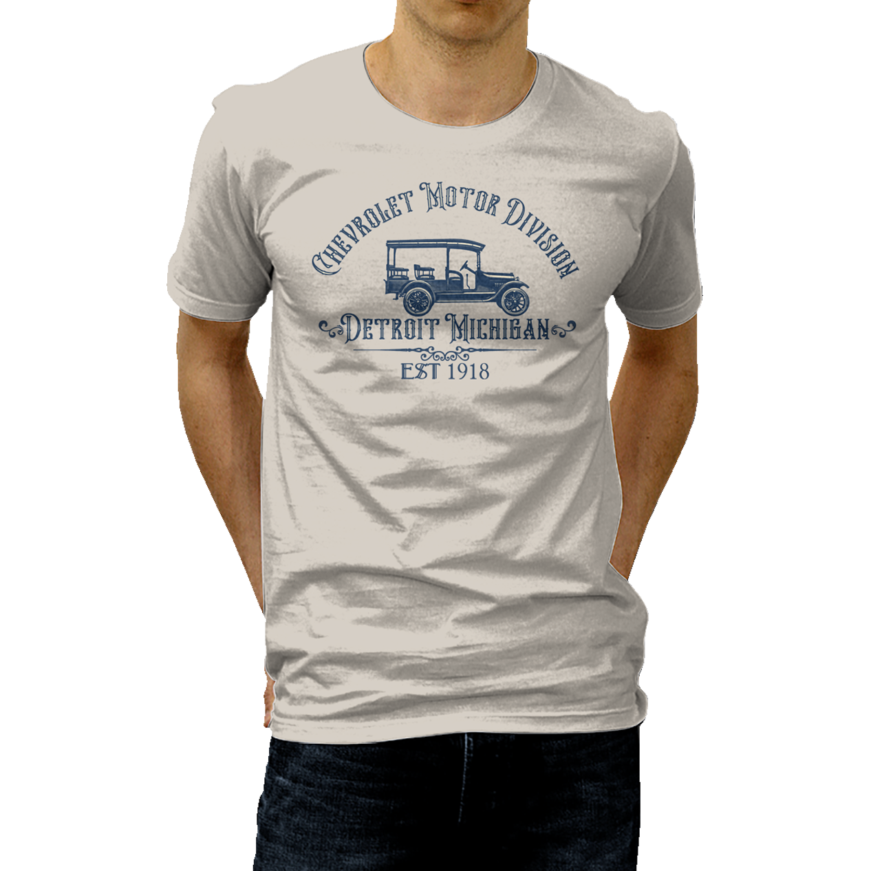 Dark Gray 1920 Chevy Arched Text T-Shirt