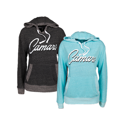 Sky Blue Ladies Camaro Hooded Sweatshirt