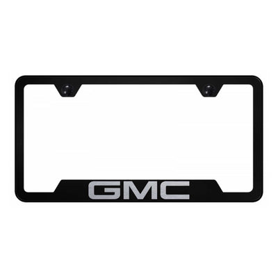 Gray GMC Cut-Out Frame - Laser Etched Black