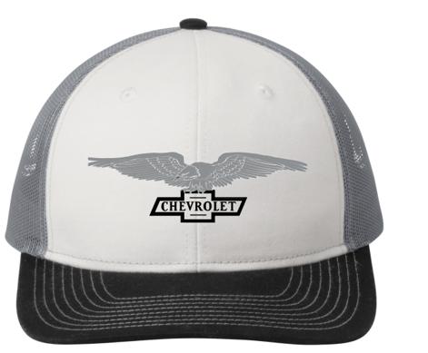 Dark Slate Gray Chevrolet Eagle Snapback Trucker Hat