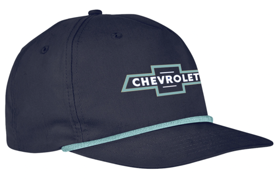 Dark Slate Gray Chevrolet Vintage Bowtie Rope Hat