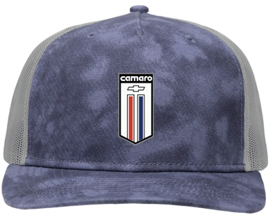 Dim Gray Camaro Shield Washed Trucker Hat