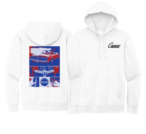 White Smoke Chevrolet Camaro White Panel Hoodie