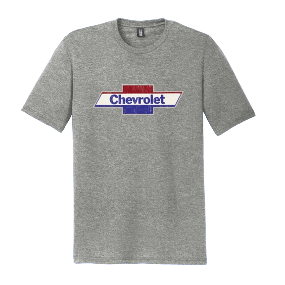 Light Slate Gray Chevrolet Red White & Blue Bowtie Graphic Tee