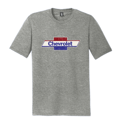 Light Slate Gray Chevrolet Red White & Blue Bowtie Graphic Tee