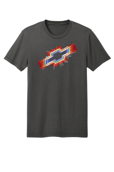 Dark Slate Gray Chevrolet Multi-Color Bowtie Unisex T-Shirt