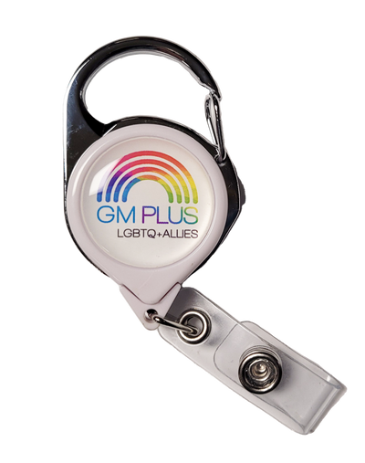 Gray GM Plus Metal Carabiner Badge Reel