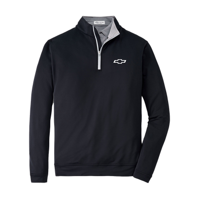 Black Peter Millar Chevrolet Men's Stretch Terry 1/4 Zip