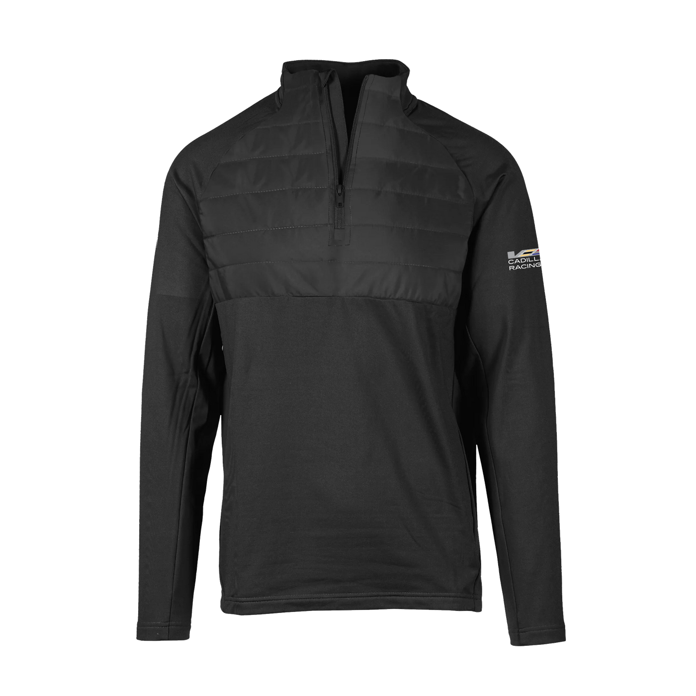 Dark Slate Gray Cadillac Racing Men's Frequency Quilted 1/4 Zip