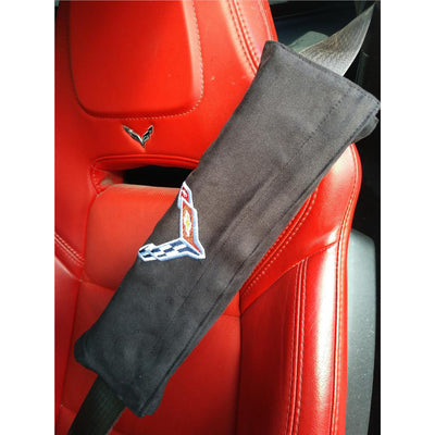 Saddle Brown C8 Corvette Seat Belt Cover