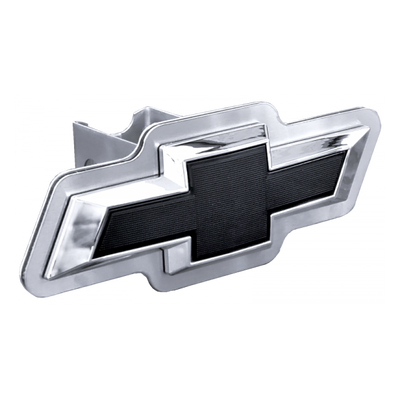 Gray Chevrolet Black OEM Class III Hitch Plug – Chrome on Brushed