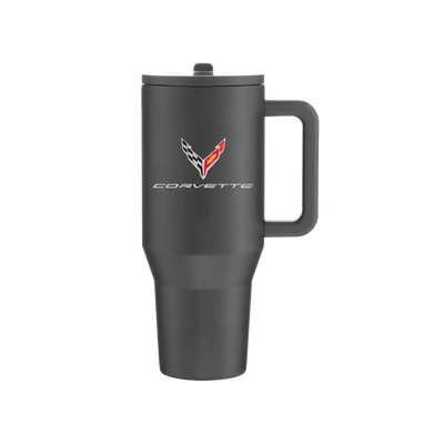 Dark Slate Gray Corvette C8 40oz Hydrojug Traveler