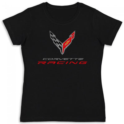 Black Corvette Racing Ladies Fine Jersey Tee