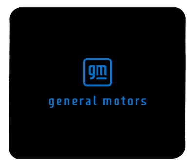 Black General Motors Mouse Pad