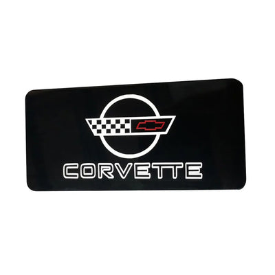 Black C4 Corvette Information Center Cover Plate (1990 - 1996)