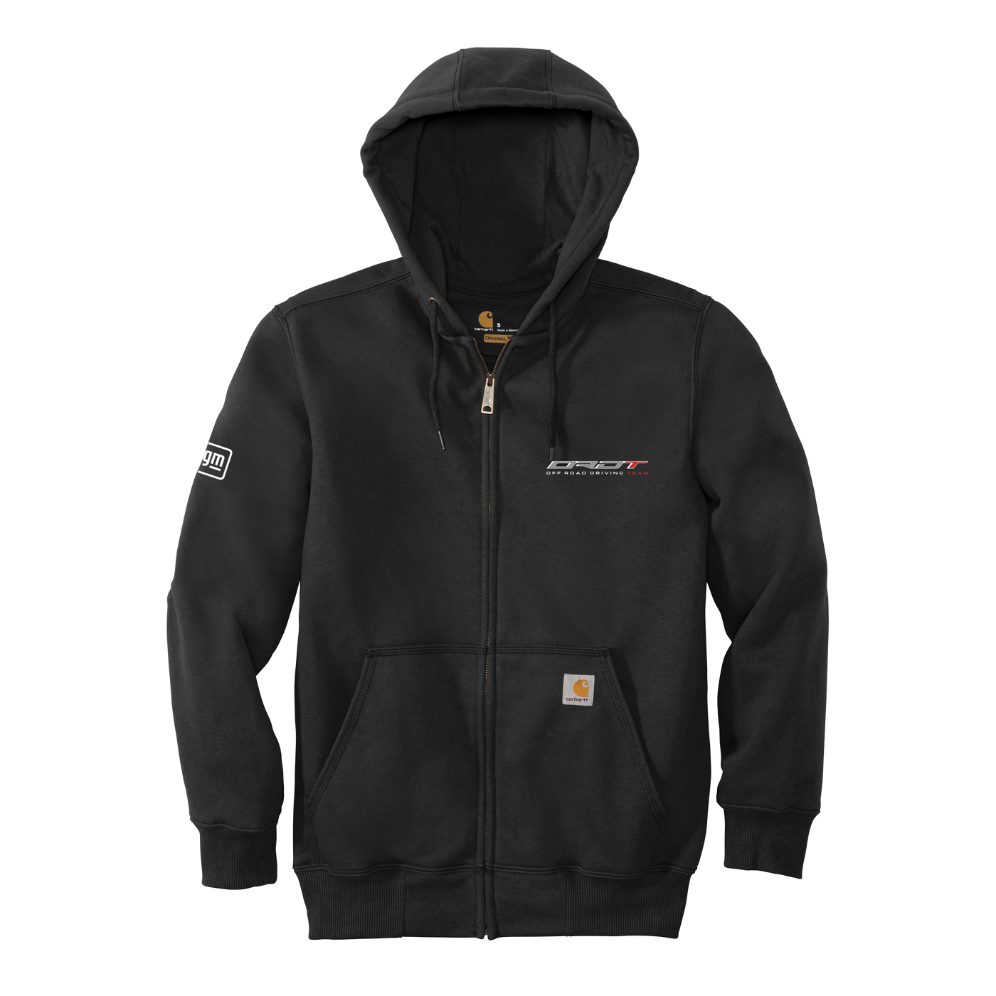 Dark Slate Gray ORDT Carhartt Rain Defender Paxton Heavyweight Hooded Zip-Front Sweatshirt