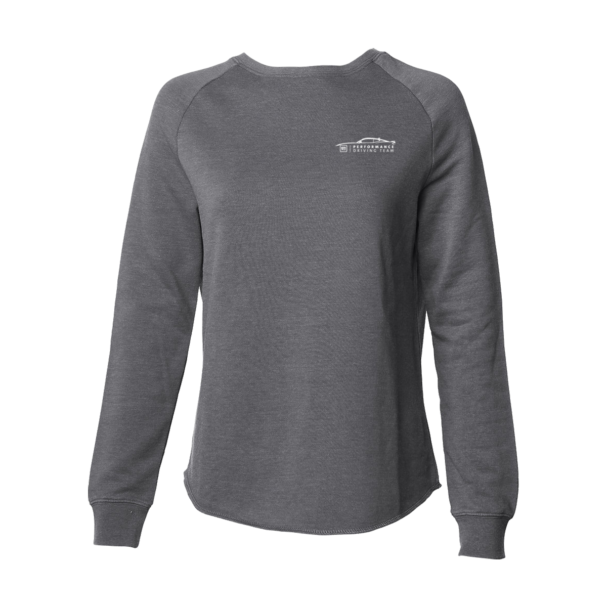 Dim Gray PDT Logo Women's Wave Wash Crewneck