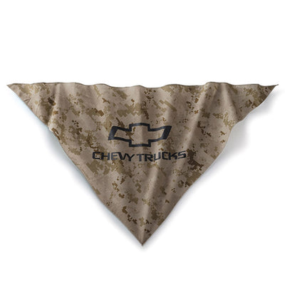 Dim Gray Chevy Trucks Camo Pet Bandana