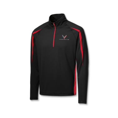 Black Corvette C8 1/4 Zip