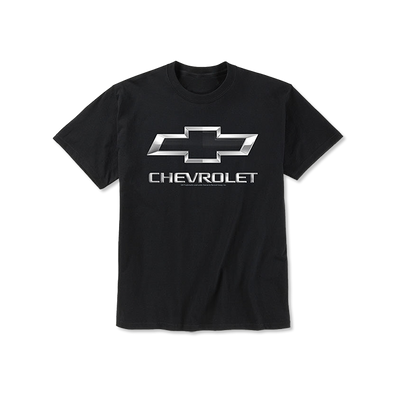 Black Chevy Metallic Badge Tee